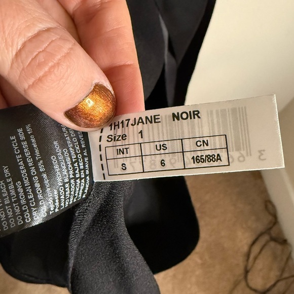 Ba&sh x Jay Ahr Black Janeiro Wrap Dress Size 6 - Picture 9 of 11